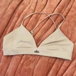 ALO Yoga Pale Gray Strappy Bralette Camisole